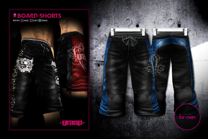+grasp+/BoardShorts/02-Black+Blue