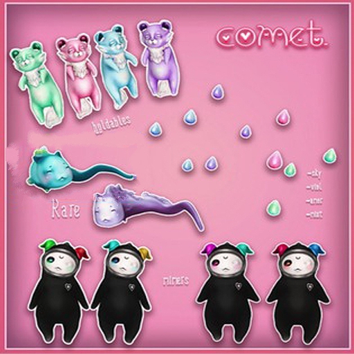 comet. + confetti bear + {blue}