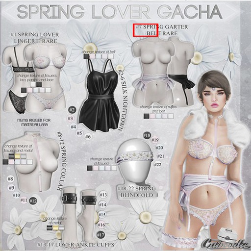 Caboodle - Spring Garter Belt - RARE