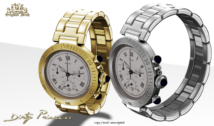 *Dirty Princess*Filthy Rich Princess Watch- Gold & Platinum