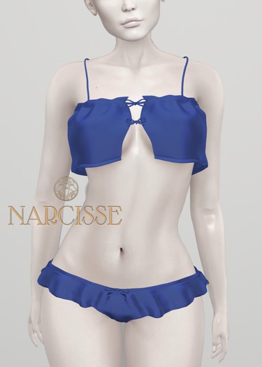 -Narcisse- ADD - Pixie Cami & Ruffle Panties - Lapis