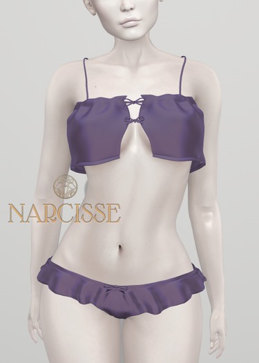 -Narcisse- ADD - Pixie Cami & Ruffle Panties - Nightshade