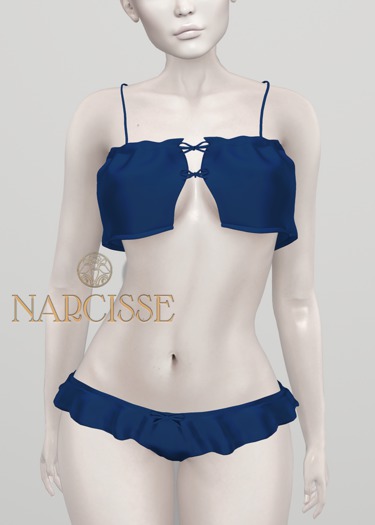 -Narcisse- ADD - Pixie Cami & Ruffle Panties - Sapphire