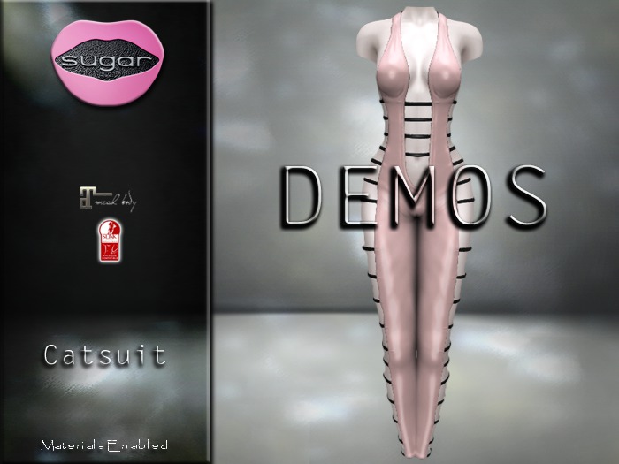 :-:SUGAR:-: Catsuit {PINK RUBBER} DEMO