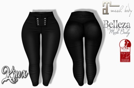 Second Life Marketplace - [KRUX] Black Brat Pants