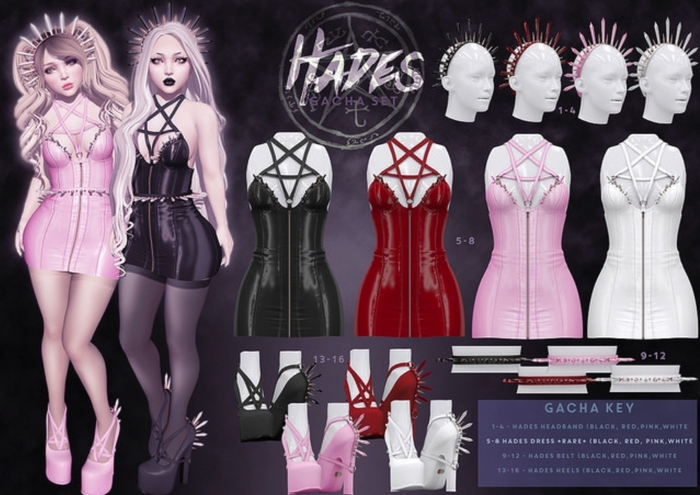 Violent Seduction - Hades - Full Set WHITE with RARE