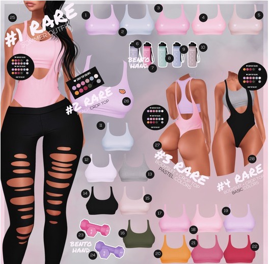 21.EVANI - Sommer crop top [Pink] Maitreya L.