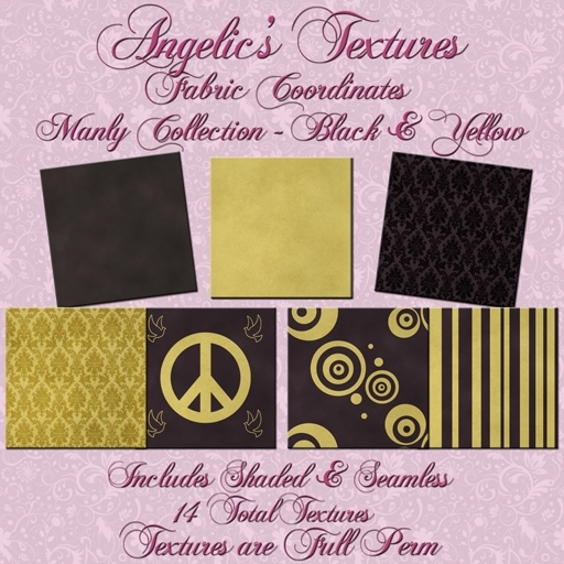 [Angelic's Textures] Manly Collection Black & Yellow