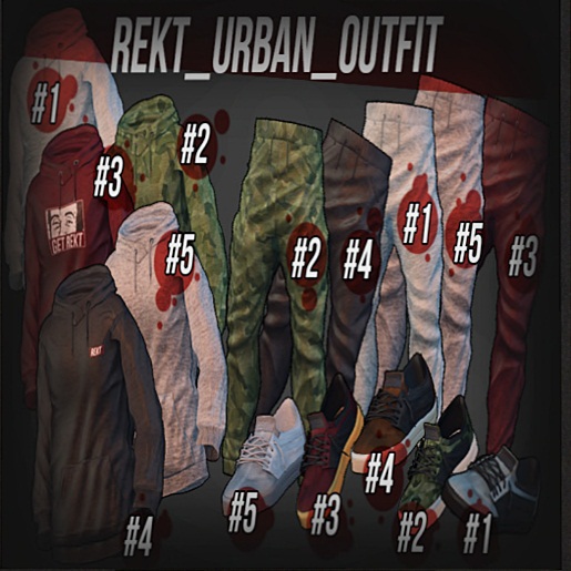 Second Life Marketplace 5 Gray Shoes Slink Rekt Urban Outfit