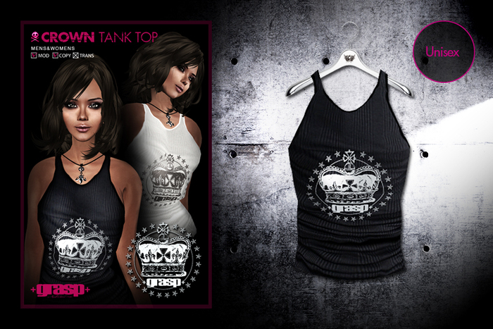 +grasp+/Crown Tank Top/Black