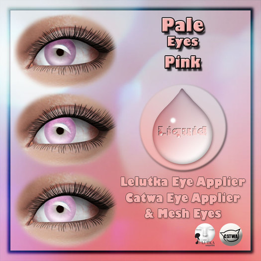 Liquid ~ Pale Eyes ~ Pink (Add Me to Unpack)