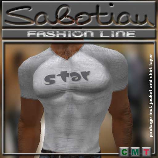Male Muscle T-Shirt  -STAR 01-