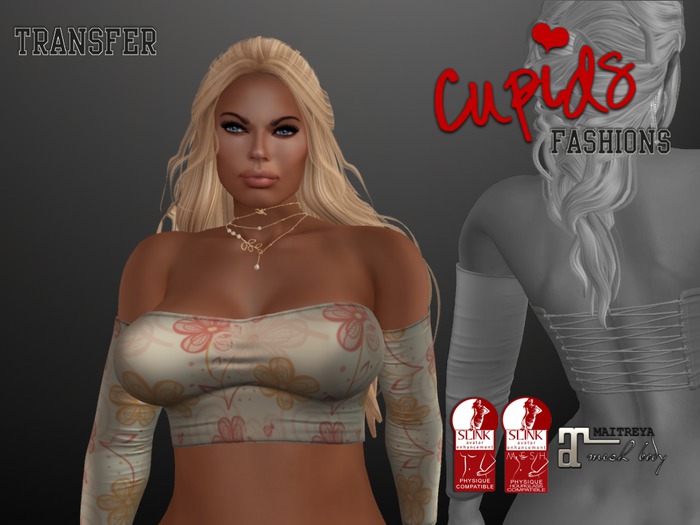 *CF* LACED UP BACK HALTER TOP FLORAL