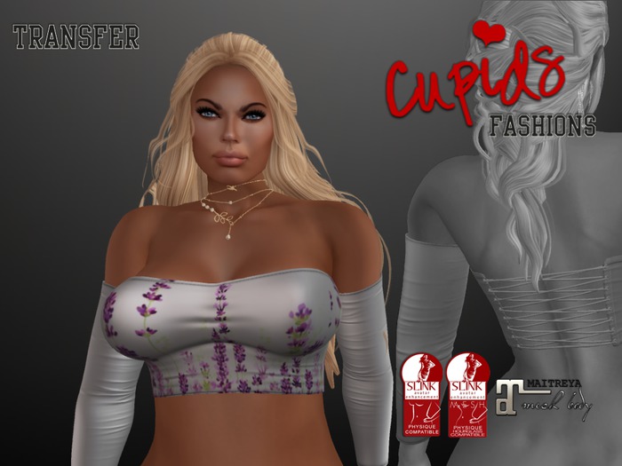 *CF* LACED UP BACK HALTER TOP LAVENDER