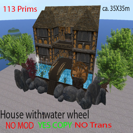 haus mit wasserrad