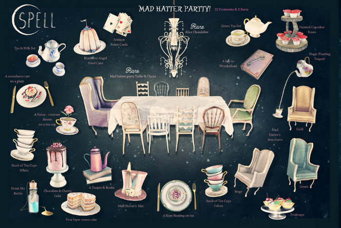 SPELL : Mad Hatter's Armchair [Gold]