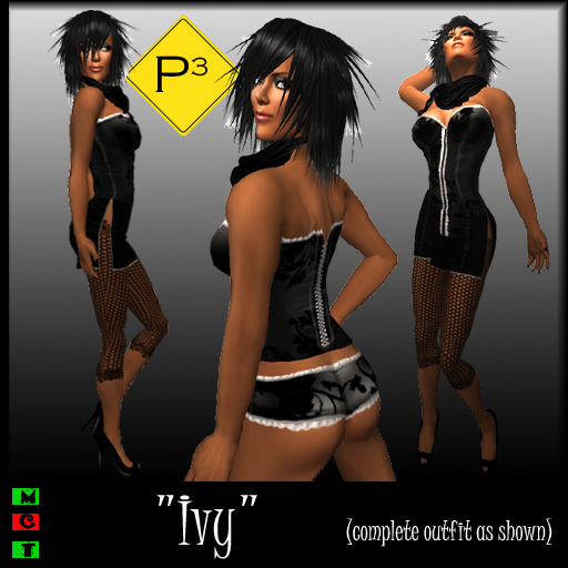 <P3> Ivy - Black ~ CLEARANCE ~