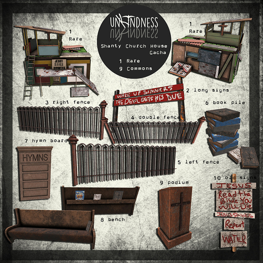 uK - Shanty Church House Book Pile