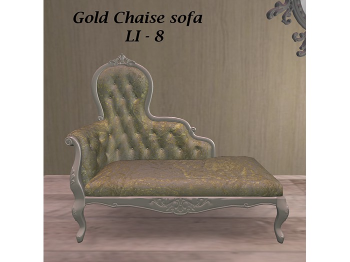 MMGD Chaise sofa gold - packed