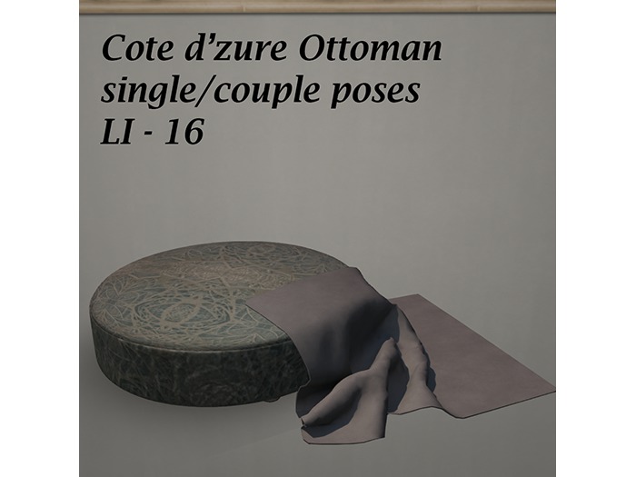 MMGD Cote D'zure ottoman packed