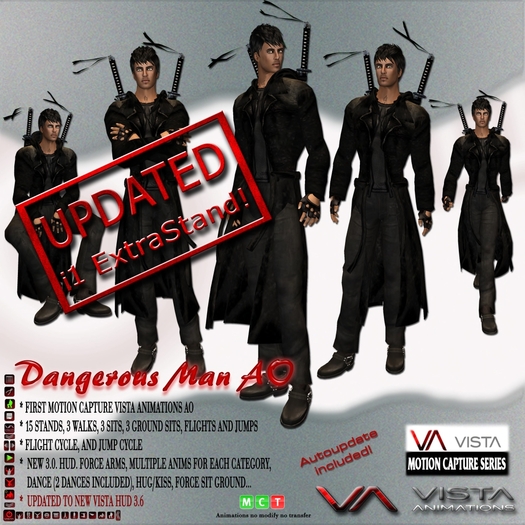 DISCOUNTED! VISTA ANIMATIONS-DANGEROUS MAN