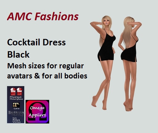 AMC Dress Cocktail Mini - Black