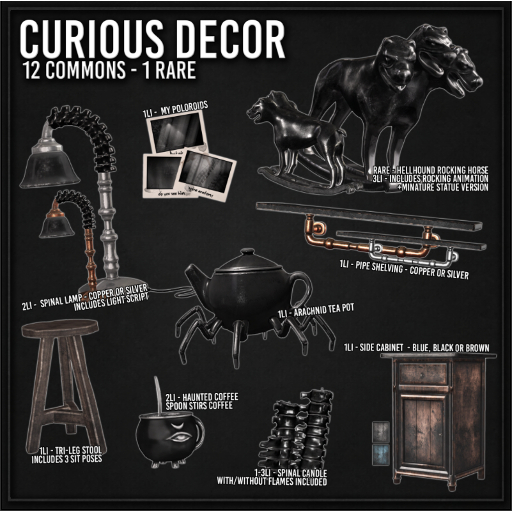 AsteroidBox. Curious Decor - Tri-Leg Stool
