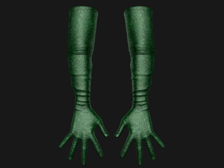 Gloves Glitter Dark Green main image 1
