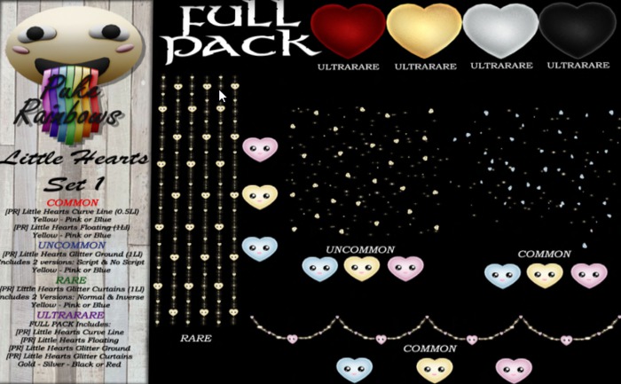 [PR] Little Hearts Curved Line - Blue