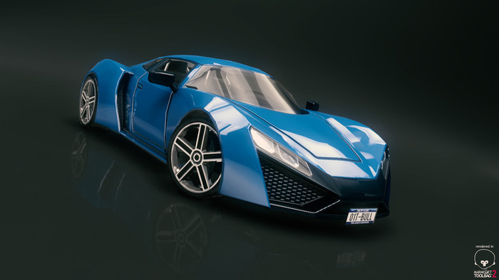 Realistic Racing Car 54 Mesh Full Perm