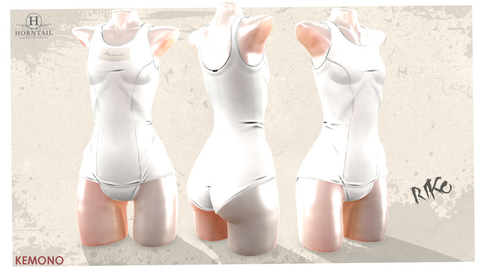 HORNTAIL - [WHITE] Riko Kemono Swimsuit