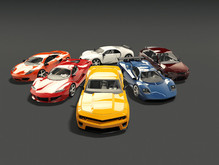30 Realistic Racing Cars Pack Mesh Full Perm
