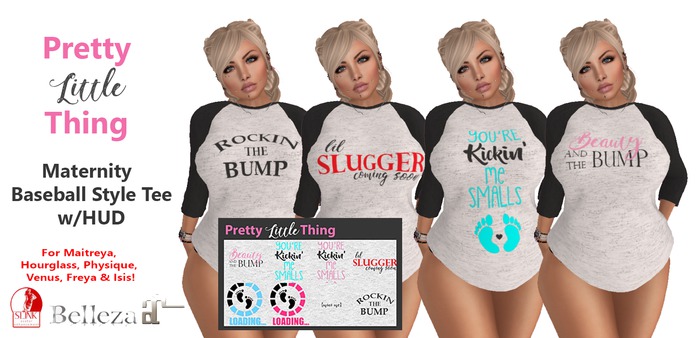 {PLT}Maternity Baseball Tee w/HUD