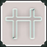 floorplan. neon double cross [boxed]