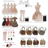 =Zenith=Vintage mid socks (Candy) -Maitreya