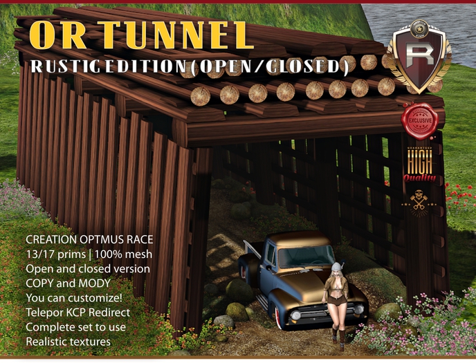 [OPTMUS RACE) OR TUNNEL RUSTIC EDITION