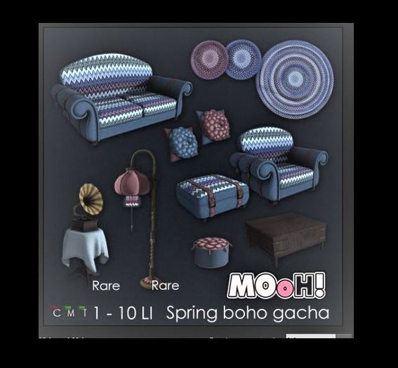 MOoH! Flower pillow Blue 1LI