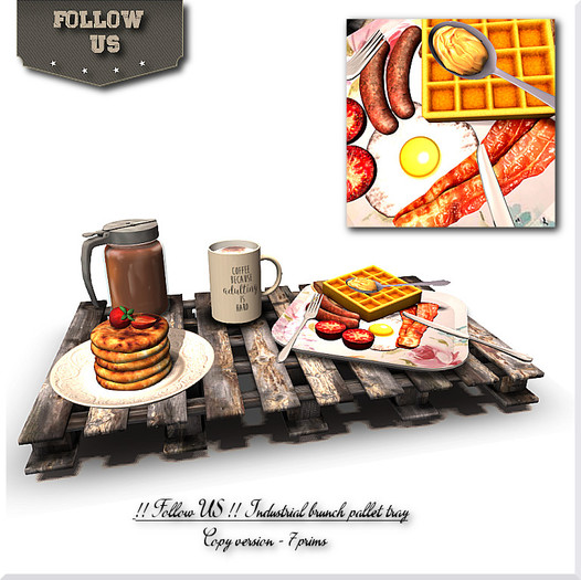 LIMITED OFFER !! Follow US !! Industrial brunch pallet tray COPY version