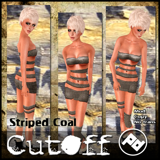 ::Poised:: cutoff  striped coal