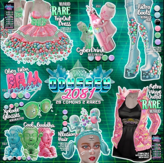 :Moon Amore: Odyssey2081 /  Obey Neon (Mint)