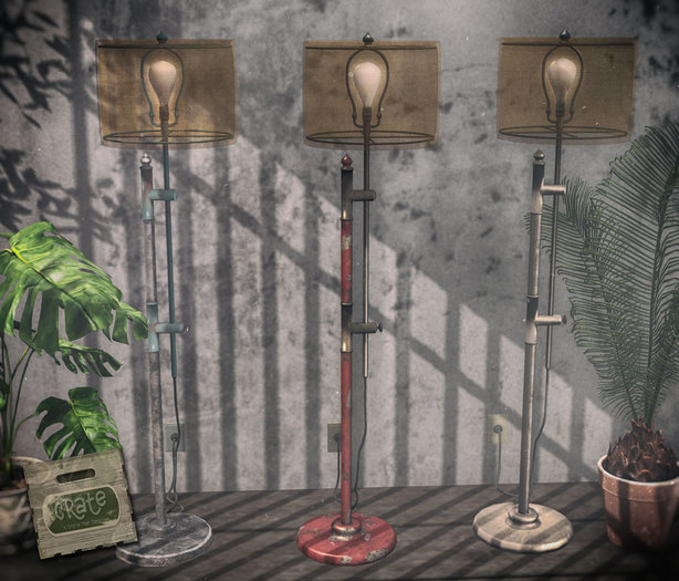 Filament Floor Lamp Steel 