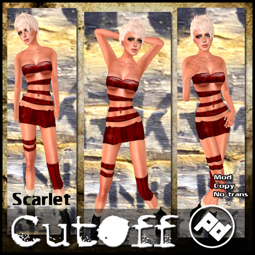::Poised:: cutoff  scarlet
