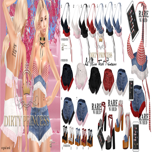 DIRTY PRINCESS- Lil Miss Tart Princess Heels 4- COMMON