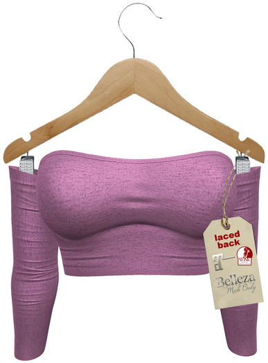 J.H.C *Lavera* Off Shoulder Crop Top (LAVENDER)