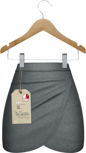 J.H.C *Tasha* linen tulip skirt (GRAY)