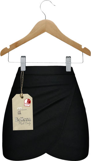 J.H.C *Tasha* linen tulip skirt (BLACK)