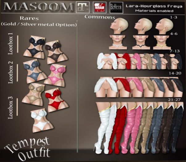 [[Masoom]] Tempest Lara 3 Common    Earring
