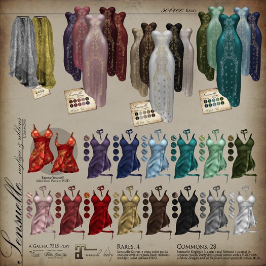 Sensuelle, ribbons~ Azure