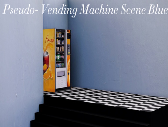 Pseudo- Vending Machine Scene Blue