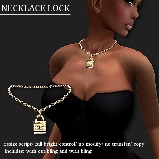 [DEMO] NECKLACE LOCK (F) GOLD -RYCA-